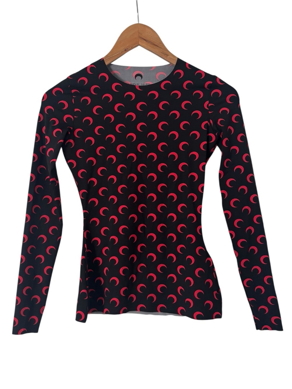 Marine Serre Moon Jersey Second Skin T-Shirt - Picture 2 of 4
